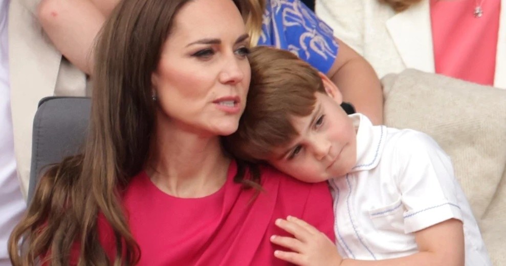 Księżna Kate i książę Louis /Getty Images