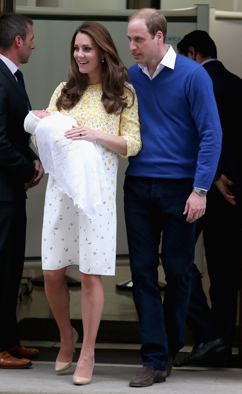 Księżna Kate i książę Wiliam z córką /Chris Jackson /Getty Images
