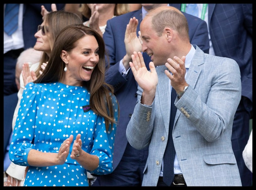 Księżna Kate i Książe William byli obecni na trybunach podczas meczów Wimbledonu /ZUMA/NEWSPIX.PL /Newspix