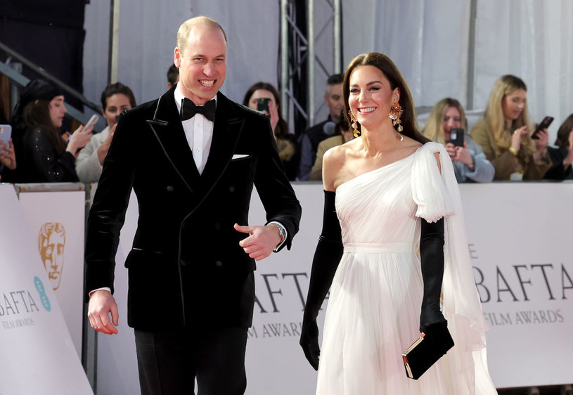 Księżna Kate i książę William na gali BAFTA 2023 /Chris Jackson /Getty Images