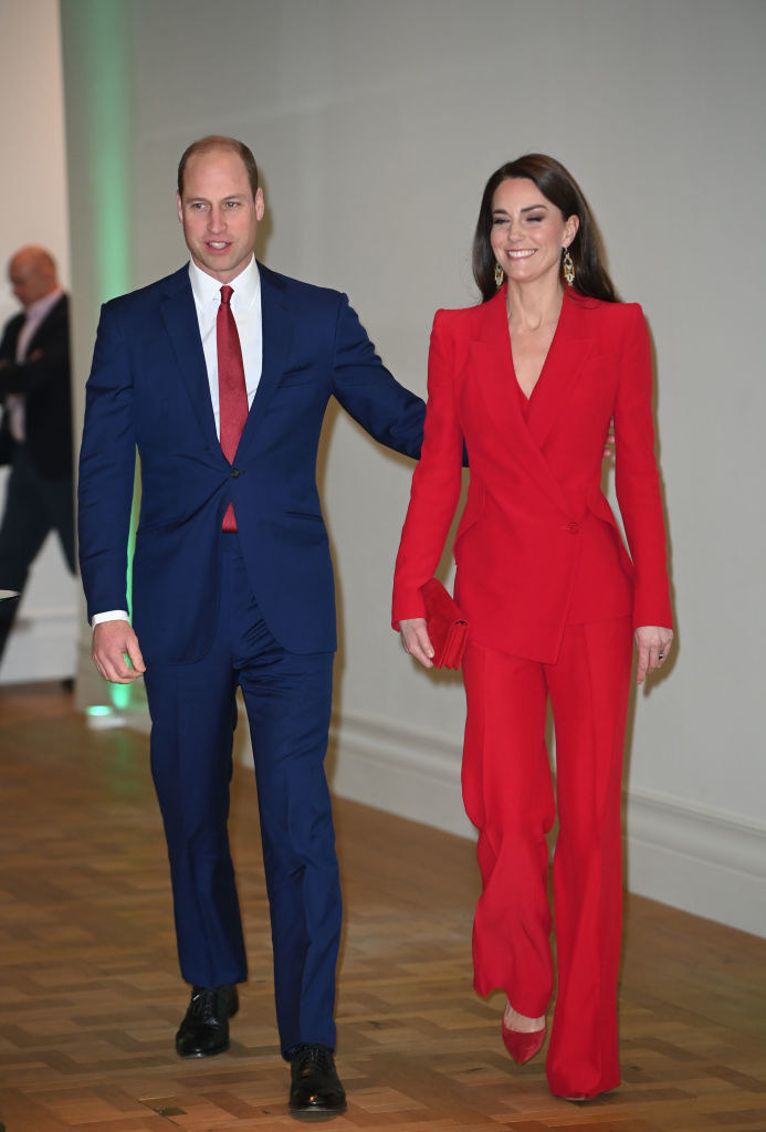 Księżna Kate i książę William na spotkaniu poprzedzającym rozpoczęcie kampanii społecznej „Shaping Us” / Eddie Mulholland - WPA Pool/Getty Images /Getty Images