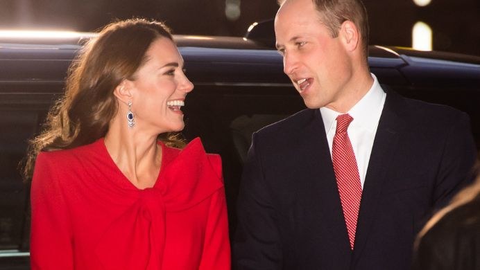 Księżna Kate i książę William pojawili się w doskonałych humorach na koncercie /Samir Hussein /Getty Images