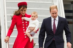 Księżna Kate i książę William z synem w Nowej Zelandii
