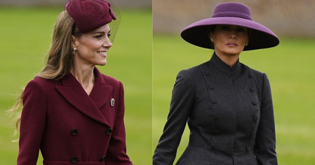 Księżna Kate i Melania Trump /Aaron Chown/Press Association/East News /East News