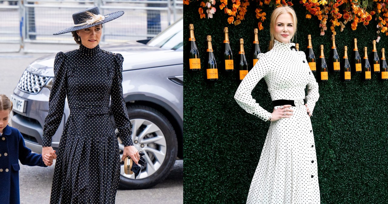 Księżna Kate i Nicole Kidman w sukience Alessandry Rich /Agencja FORUM