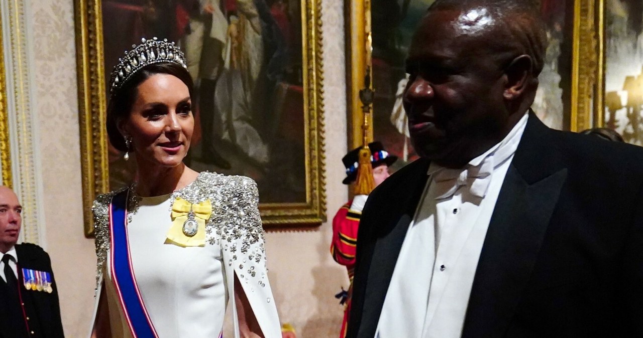 Księżna Kate i Prezydent RPA Cyril Ramaphosa. /Rex Features/EAST NEWS /East News