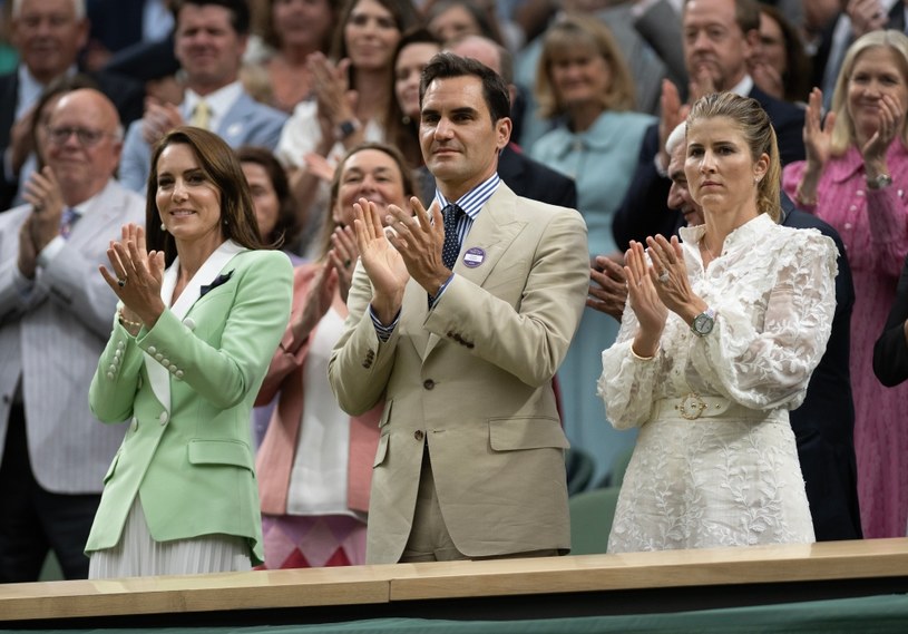 Księżna Kate i Roger Federer /Getty Images