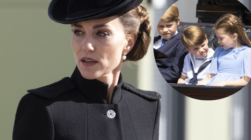 Księżna Kate, książę Louis, książę George i księżniczka Charlotte. /Stephen Lock / Zuma Press / Forum /Agencja FORUM