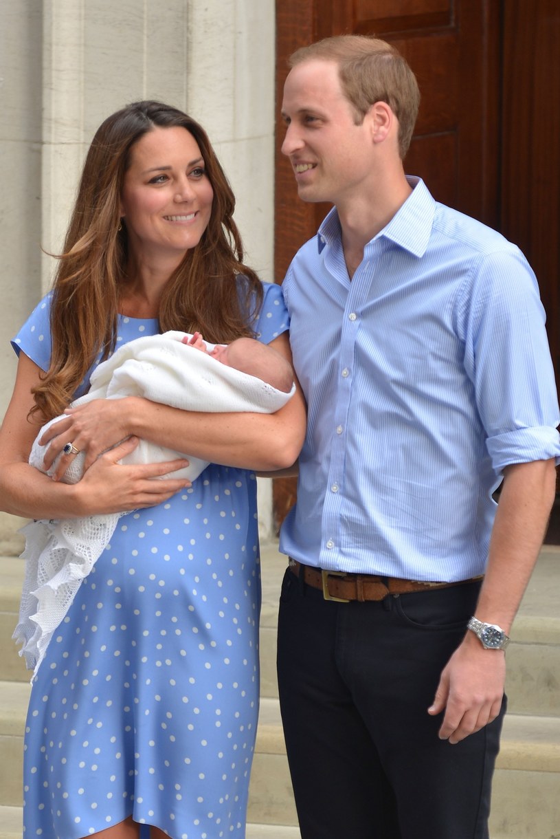 Księżna Kate, książę William i ich pierwsze dziecko /Phil Loftus/Capital Pictures /East News