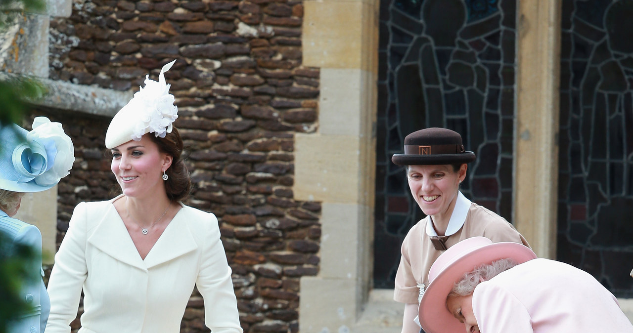 Księżna Kate, książę William, książę George, królowa Elżbieta II /Chris Jackson /Getty Images