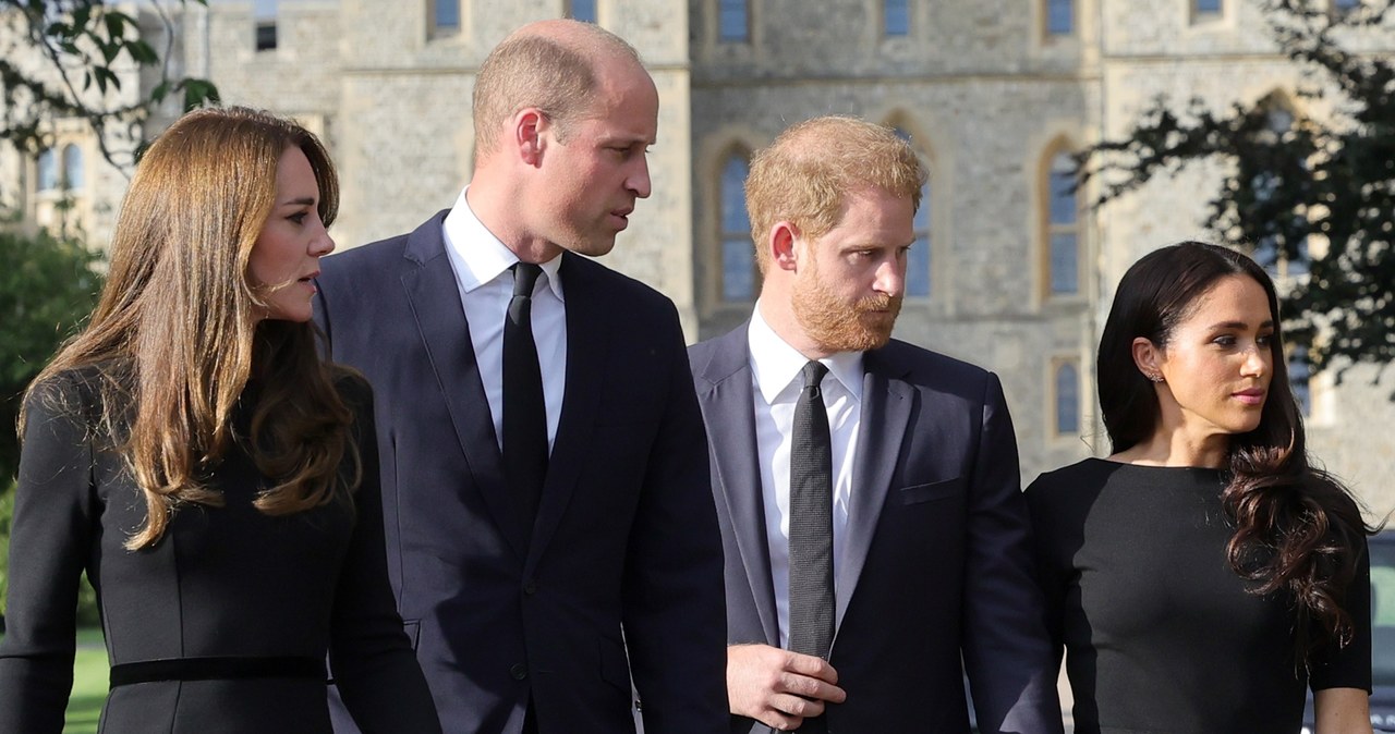 Księżna Kate, książę William, książę Harry i Meghan Markle. /ROTA / Camerapress / Forum /Agencja FORUM