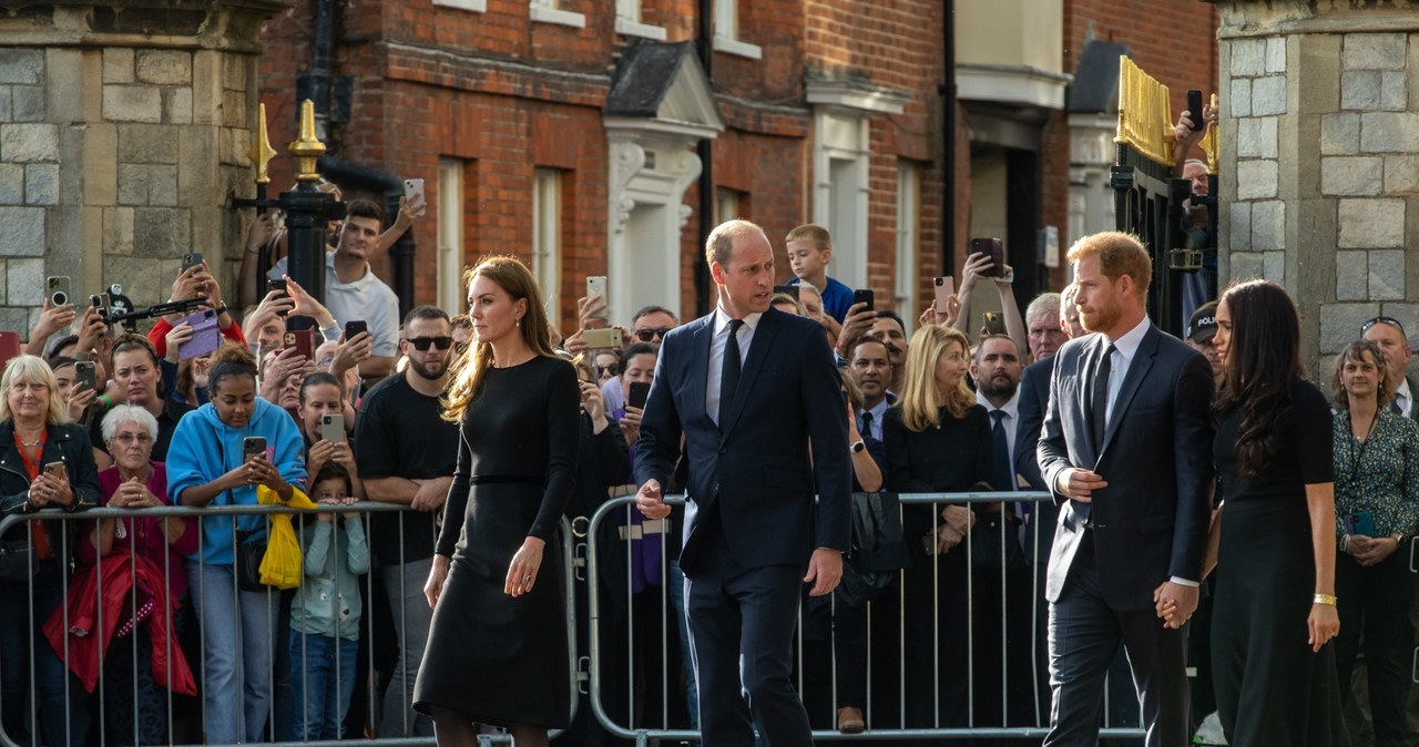 Księżna Kate, książę William, książę Harry, księżna Meghan /Getty Images