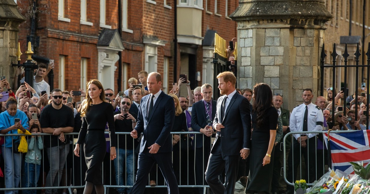 Księżna Kate, książę William, książę Harry, księżna Meghan /Getty Images