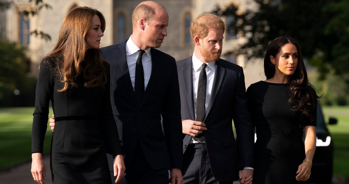 Księżna Kate, księżna William, książę Harry, księżna Meghan /Getty Images