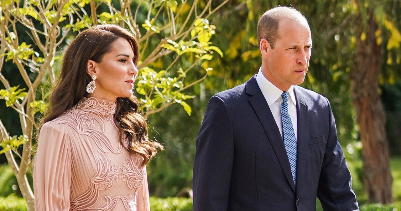 Księżna Kate Middleton i książę William /Jordanian Royal Palace /AFP