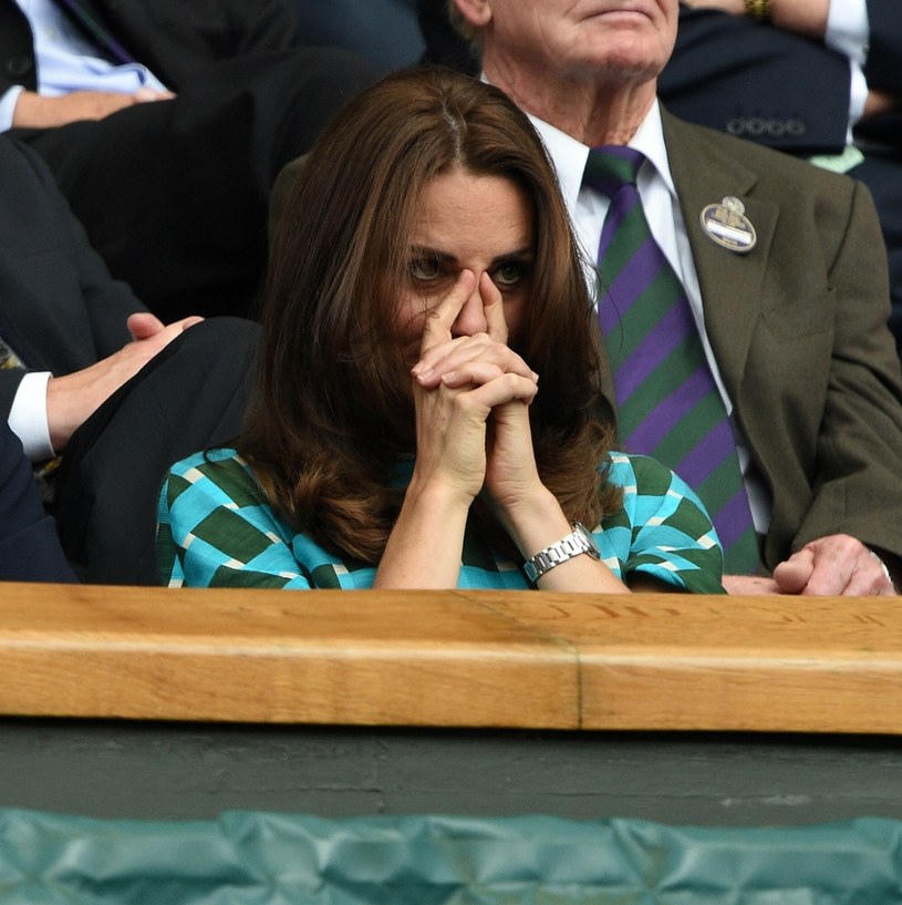 Księżna Kate na meczu Rogera Federera na Wimbledonie /Steve Finn /East News