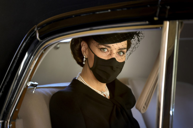 Księżna Kate na uroczystościach pogrzebowych księcia Filipa /Chris Jackson /Getty Images