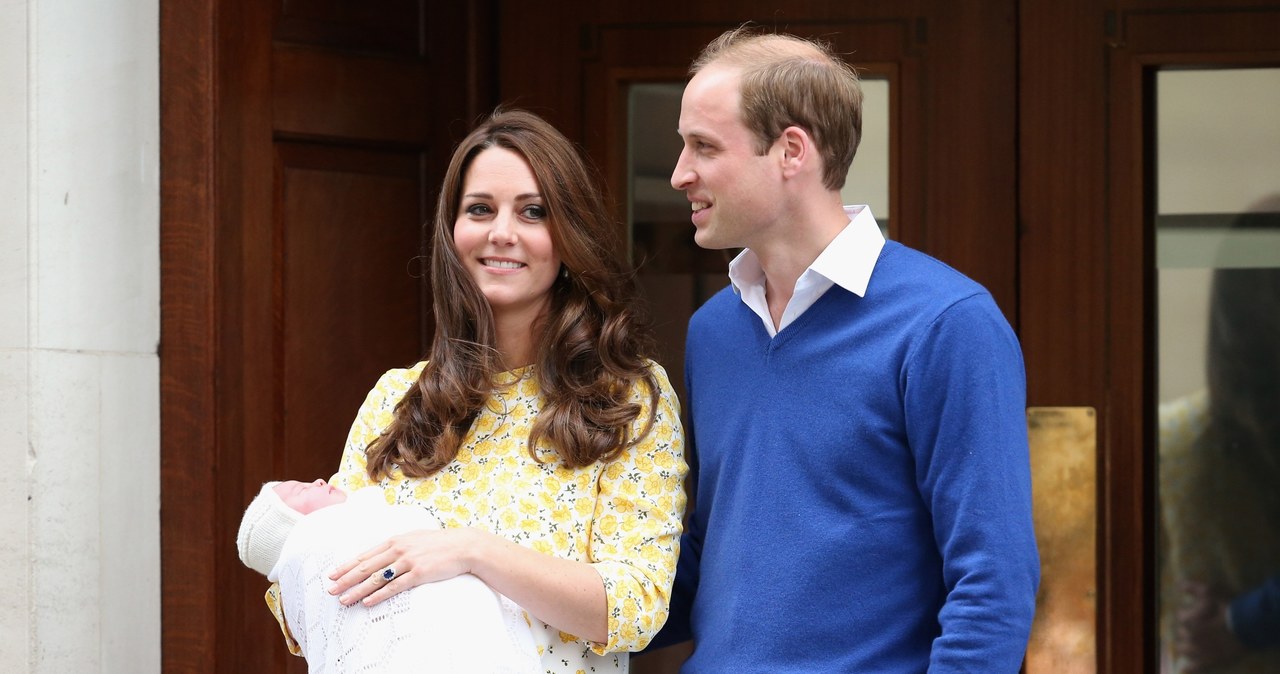 Księżna Kate tuż po porodzie i książę William /Mike Marsland /Getty Images