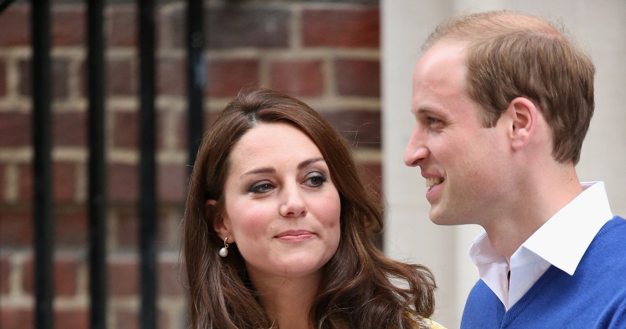 Księżna Kate tuż po porodzie i książę William /Mike Marsland /Getty Images