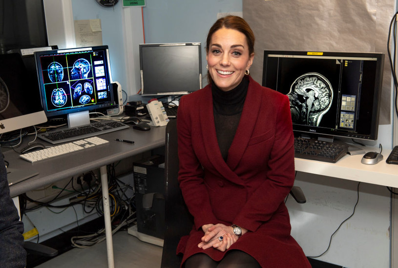 Księżna Kate w Developmental Neuroscience Lab w Londynie /Getty Images
