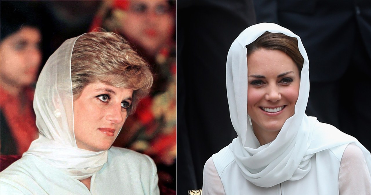 Księżna Kate wiele razy inspirowała się kreacjami księżnej Diany /Tim Graham / Contributor /Getty Images