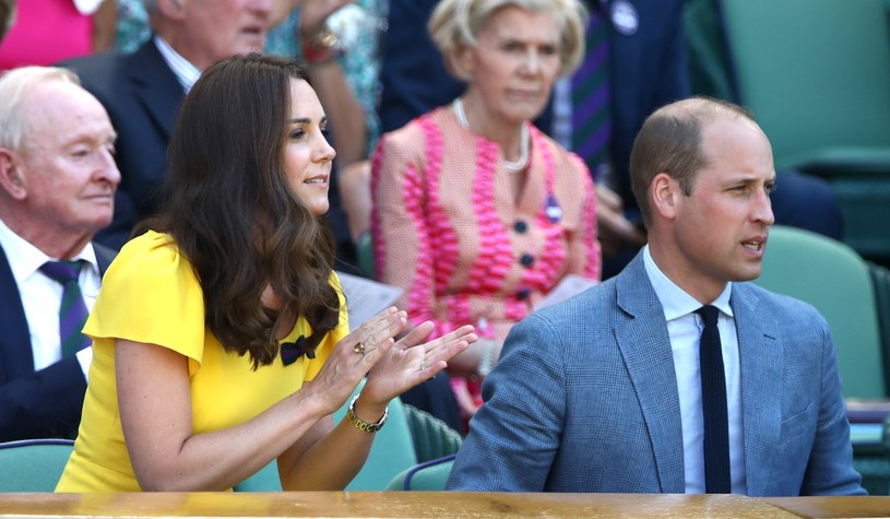 Księżna Kate z mężem na Wimbledonie /John Walton/Press Association /East News