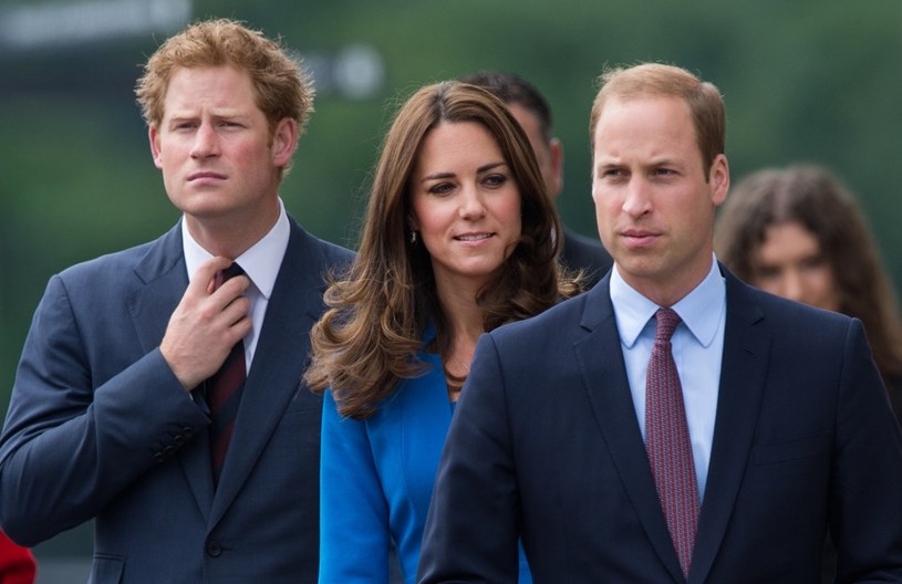 Księżna Kate z Williamem i Harrym /Samir Hussein /Getty Images