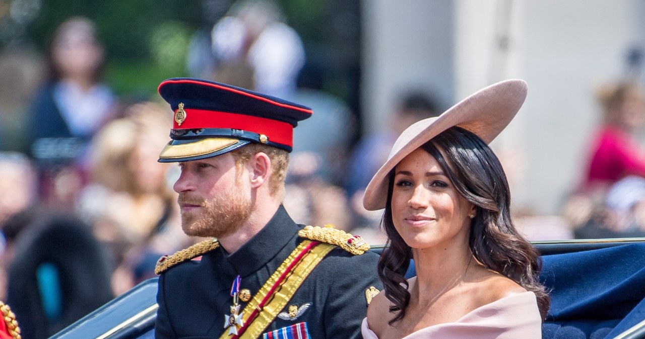 Księżna Meghan i księżę Harry podczas obchodów 92. urodzin królowej Elżbiety /Splash News /East News