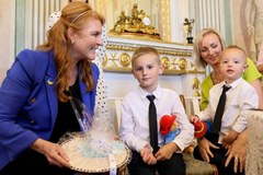 Księżna Yorku Sarah Ferguson odwiedziła Będzin