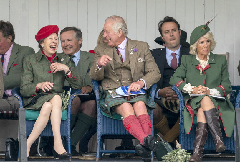 Księżniczka Anna, król Karol III i królowa małżonka Camilla /Getty Images