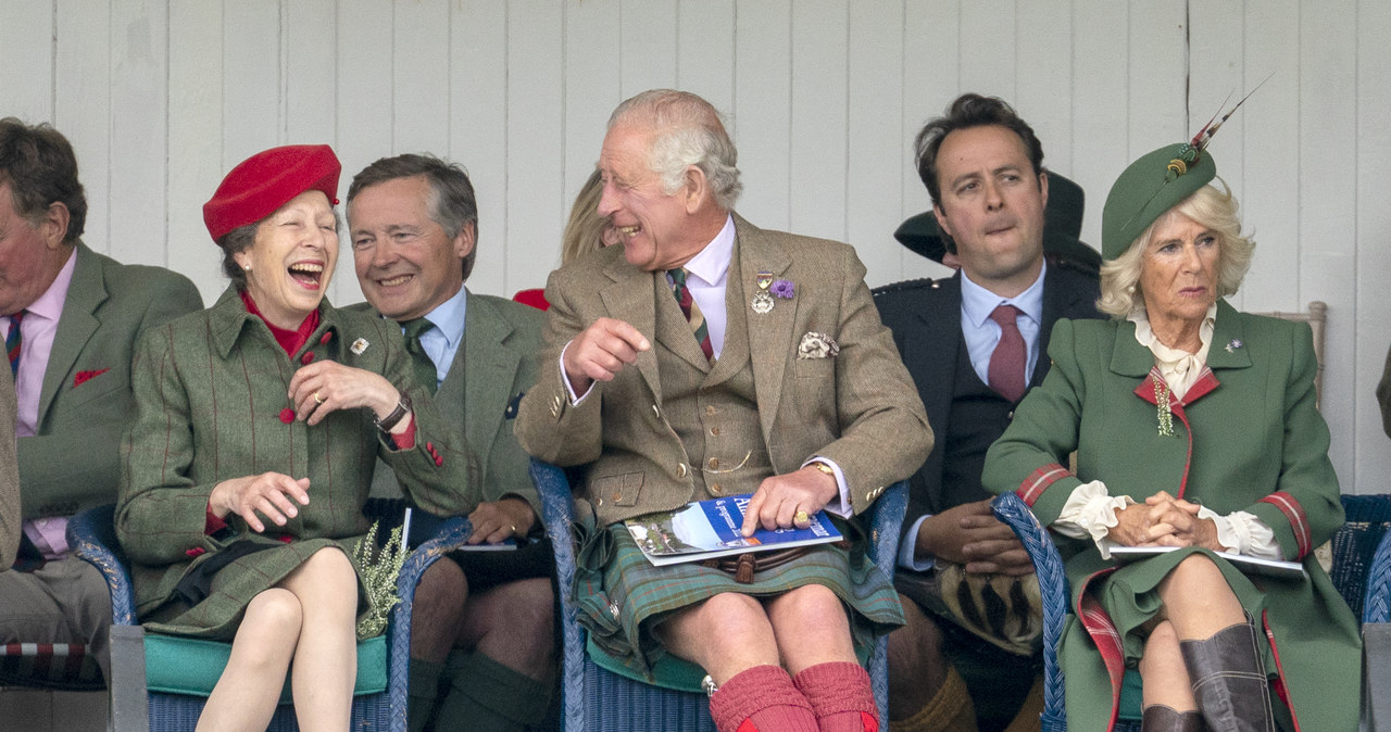 Księżniczka Anna, król Karol III i królowa małżonka Camilla /Getty Images