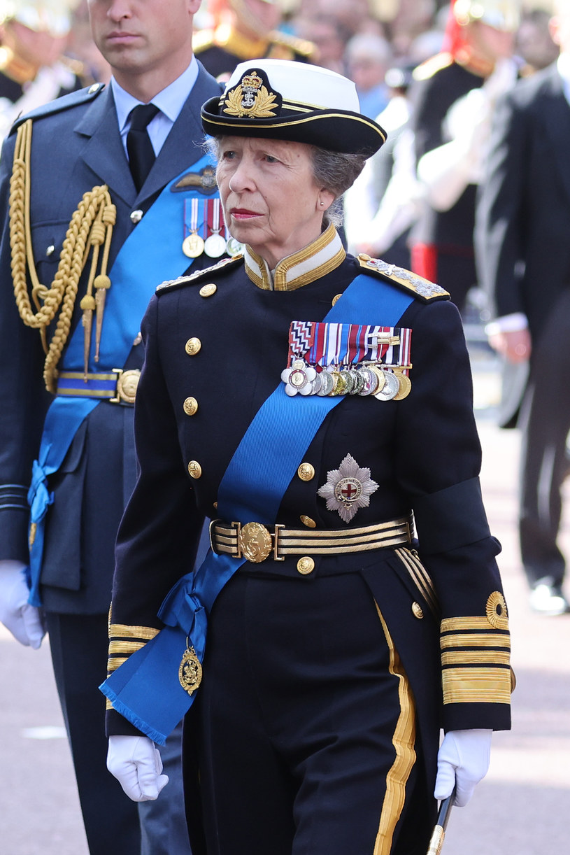 księżniczka Anna żegna Elżbietę II /Neil Mockford/WireImage /Getty Images