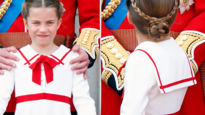 Księżniczka Charlotte w sukience z kołnierzem marynarskim /Getty Images