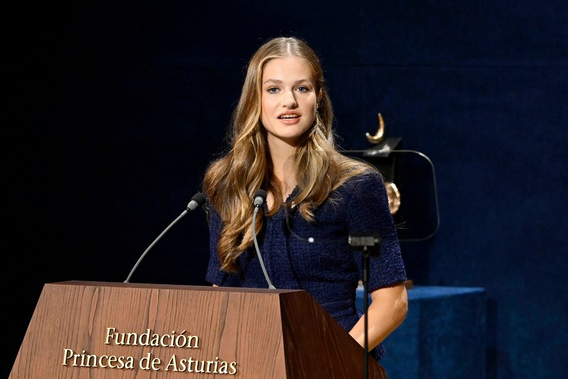 Księżniczka Eleonora wygłasza przemówienie /Getty Images