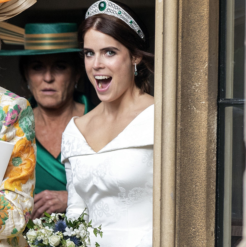 Księżniczka Eugenia w dniu ślubu. Czy niedługo na ślubnym kobiercu stanie jej siostra, Beatrycze? /WPA Pool /Getty Images