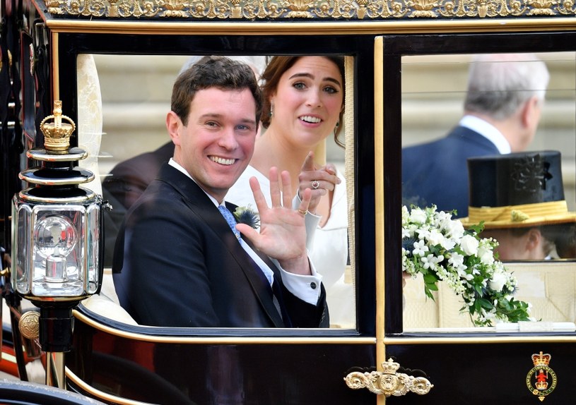 Księżniczka Eugenia z mężem w dniu ślubu /Pool /Getty Images