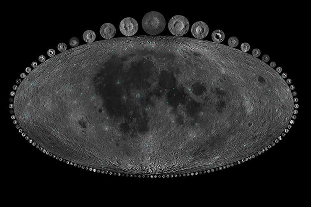 Księżyc i najwieksze z jego najmłodszych kraterów /Dr. A. Parker, Southwest Research Institute /Materiały prasowe