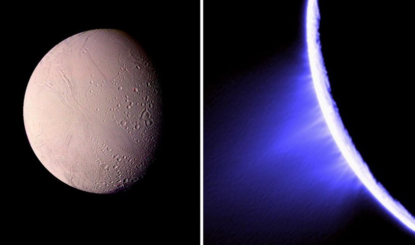 Księżyc Saturna Enceladus wykazuje się niezwykłą aktywnością /Universal Images Group / Universal Images Group / Forum /Agencja FORUM