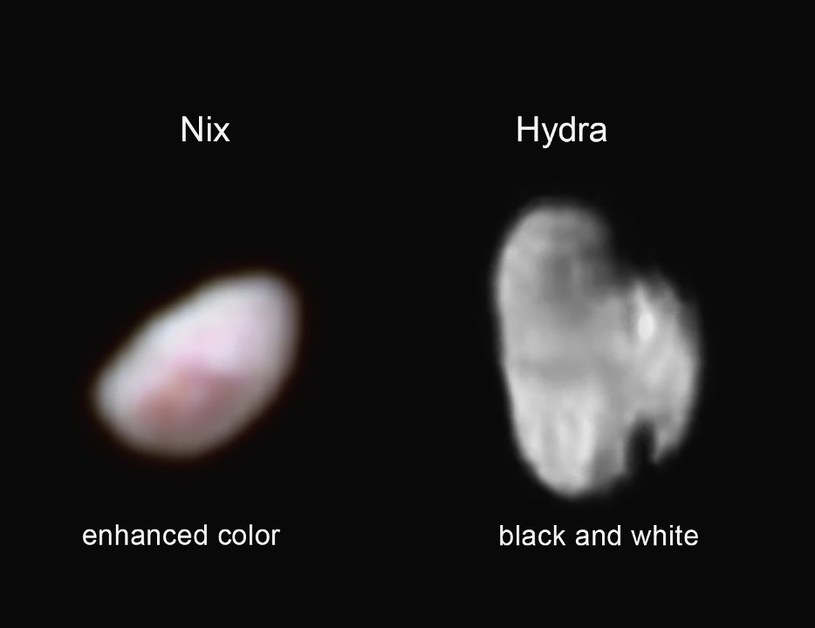 Księżyce Nix i Hydra /NASA