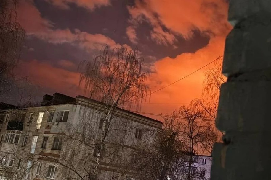 Kstowo w obwodzie niżnonowogrodzkim w Rosji, gdzie Ukraińcy zaatakowali rafinerię, 5 kwietnia 2026 roku /UKRINFORM    /Materiały prasowe