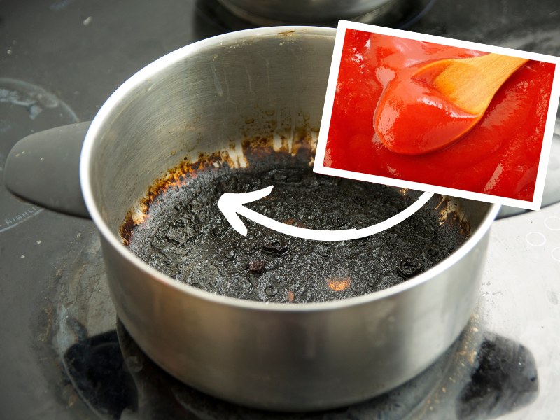 Kto by pomyślał, że popularny ketchup pomoże wyczyścić przypalone garnki? /Pixel