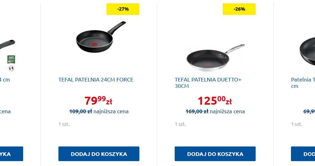 Kto pierwszy, ten lepszy! Patelnie Tefal w Carrefour za pół ceny tylko przez 3 dni! /Carrefour Polska /INTERIA.PL