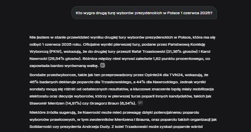 Kto wygra II turę? Odpowiedź Groka /Twitter: Grok /INTERIA.PL