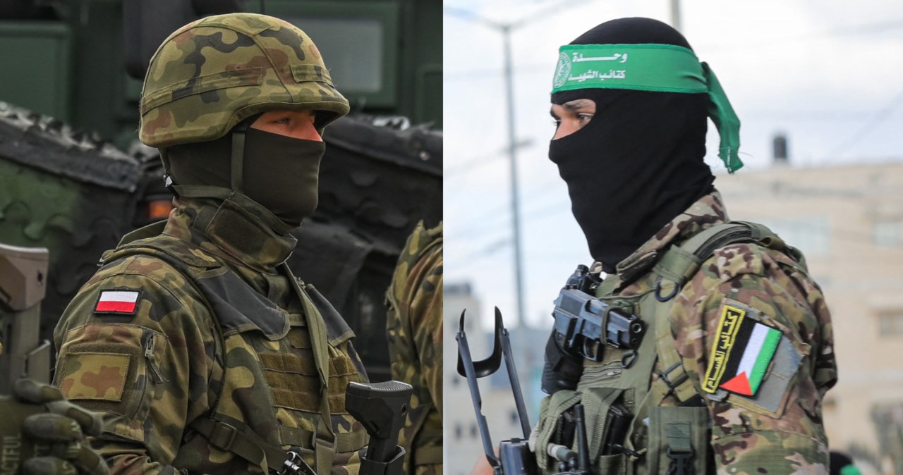 Kto wygrałby w starciu Polski i Hamasu? /ARTUR WIDAK/ NurPhoto/ NurPhoto via AFP /AFP