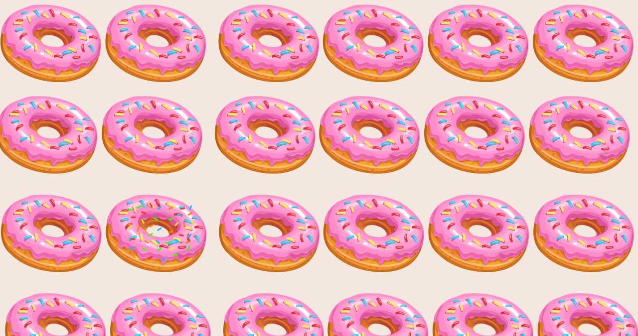 Który pączek jest inny? Rozwiąż zagadkę na spostrzegawczość. /Materiały własne /INTERIA.PL