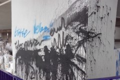 Ktoś oblał farbą Trasę Zamkową w Szczecinie