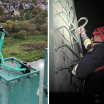 Ktoś zaparkował hulajnogę 40 metrów nad ziemią. Akcja strażaków w Krakowie