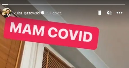 Kuba Gąsowski poinformował, że ma covid /www.instagram.com/kuba_gasowski /Instagram