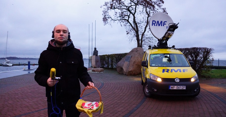 Kuba Kaługa reporter RMF FM w drodze do Sulejówka /Michał Dukaczewski /RMF FM