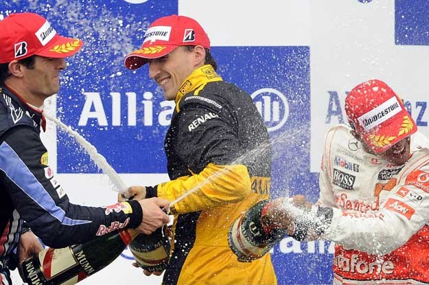 Kubica na podium /AFP